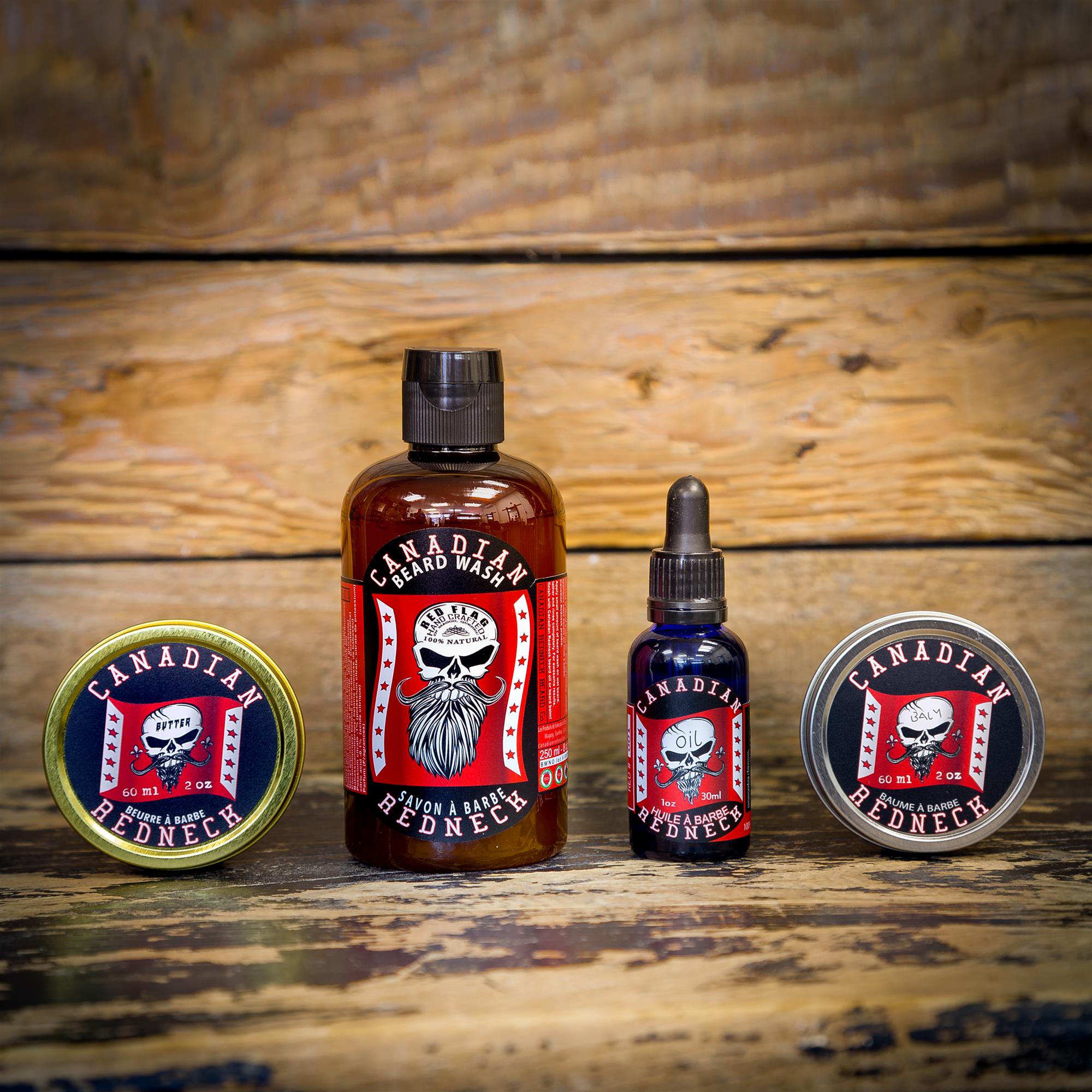 Red Flag Combo Beard Balm - Beard Butter - Beard oil - Beard Wash Combo red flag beard balm - butter - oil - wash
